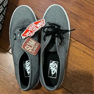 Black and white Vans